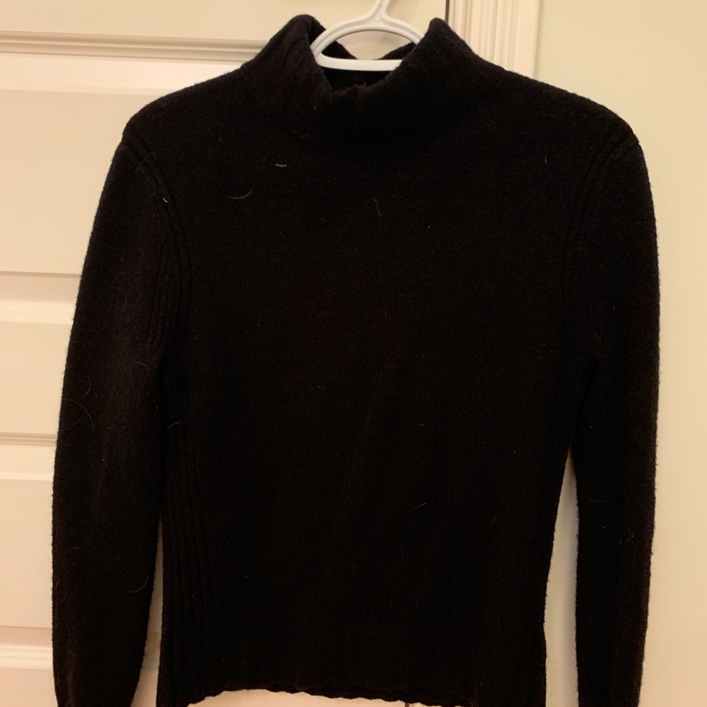 Sleek, black sweater.